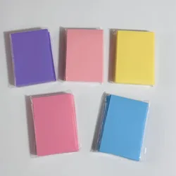Protectores de tarjetas 61x91mm – 50 fundas color pastel para colección