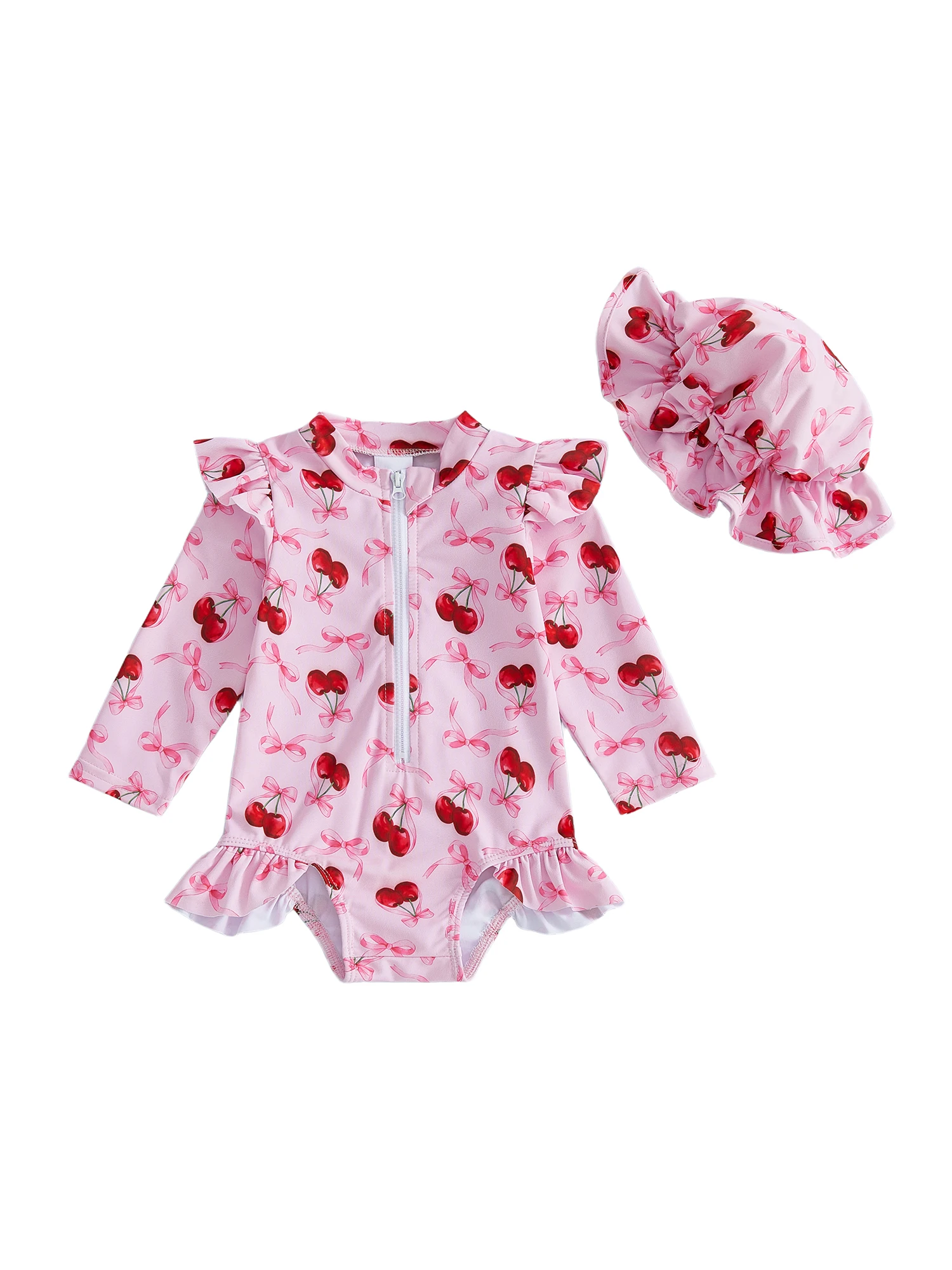 Conjunto de playa infantil Tregren, estampado y detalles