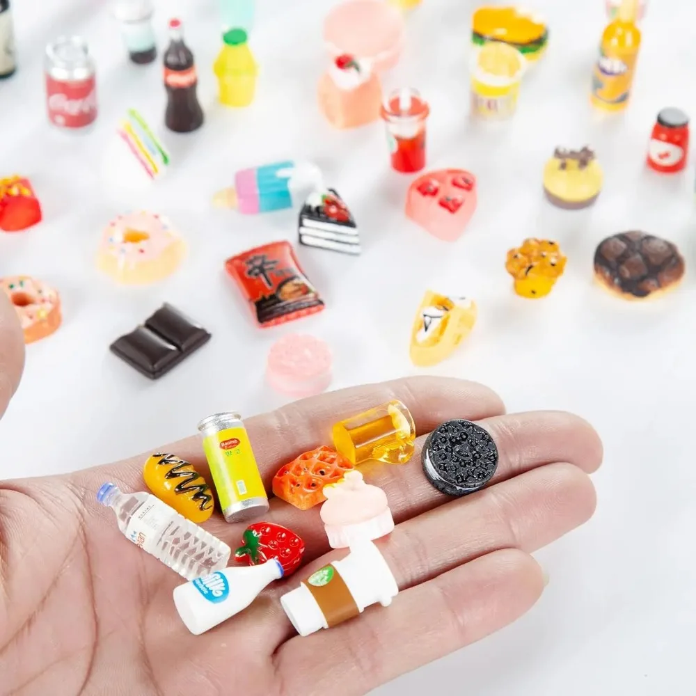 Cocina infantil miniatura con latas de soda para muñecas y accesorios - imagen 5