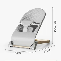 Asiento rebotador ergonómico para bebés con respaldo reclinable