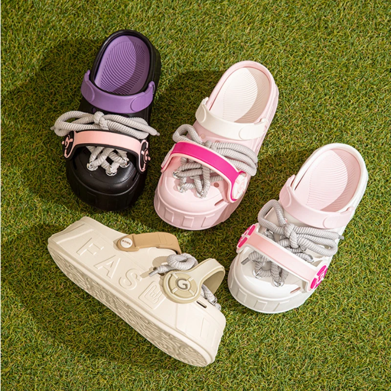 Zapatillas plataforma para niña – Suela gruesa y cordones - imagen 5