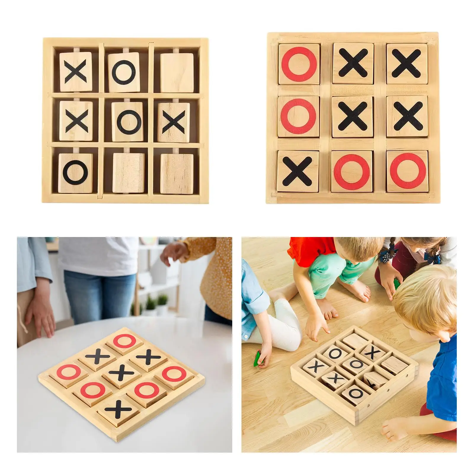En raya de madera clásico para niños y adultos – juego de mesa - imagen 5