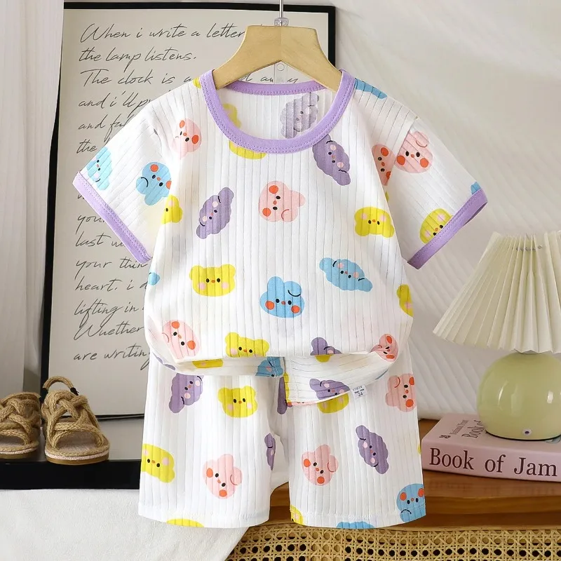 Conjunto de verano para niña: camiseta y pantalón corto en algodón - imagen 5