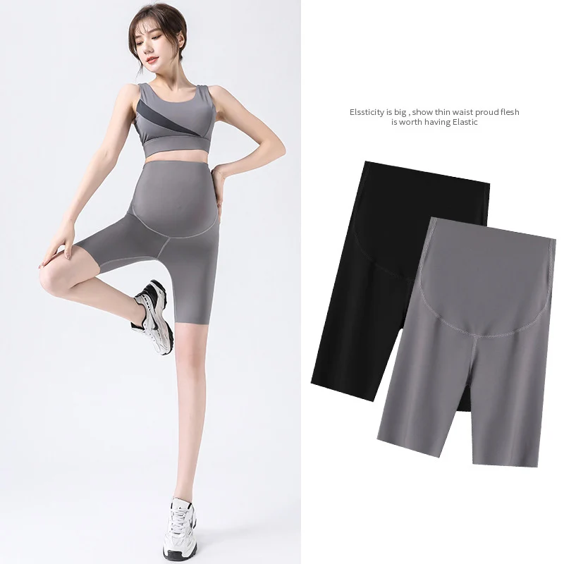 Pantalones cortos de yoga para embarazadas – Transpirables y ligeros - imagen 2