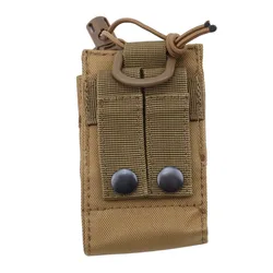 Bolsa para walkie talkie colgante resistente para camping y caza