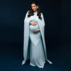Vestido de maternidad largo elástico suave para fotos en gestación