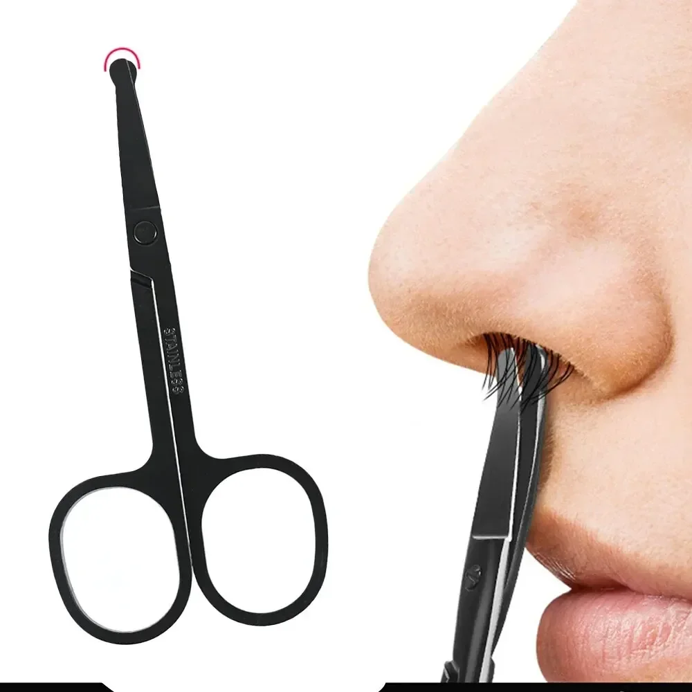 Tijeras de acero inox para cejas, nariz y orejas sin vello facial - imagen 2