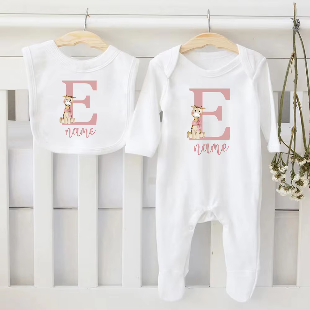 Babero y body personalizados para bebé – Regalo nacimiento - imagen 5