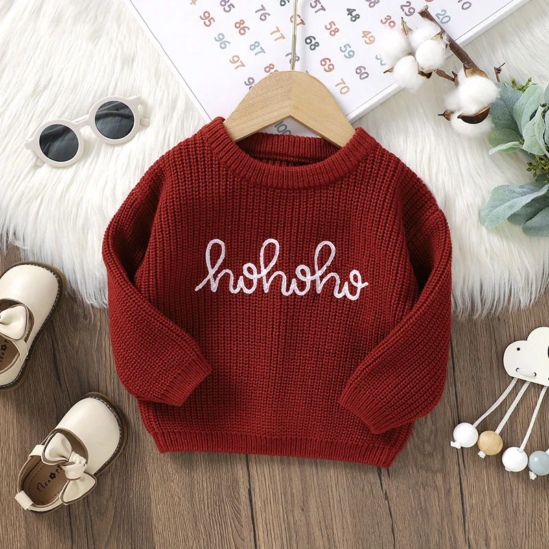MILANCEL jersey de invierno para bebé tejido punto con letras