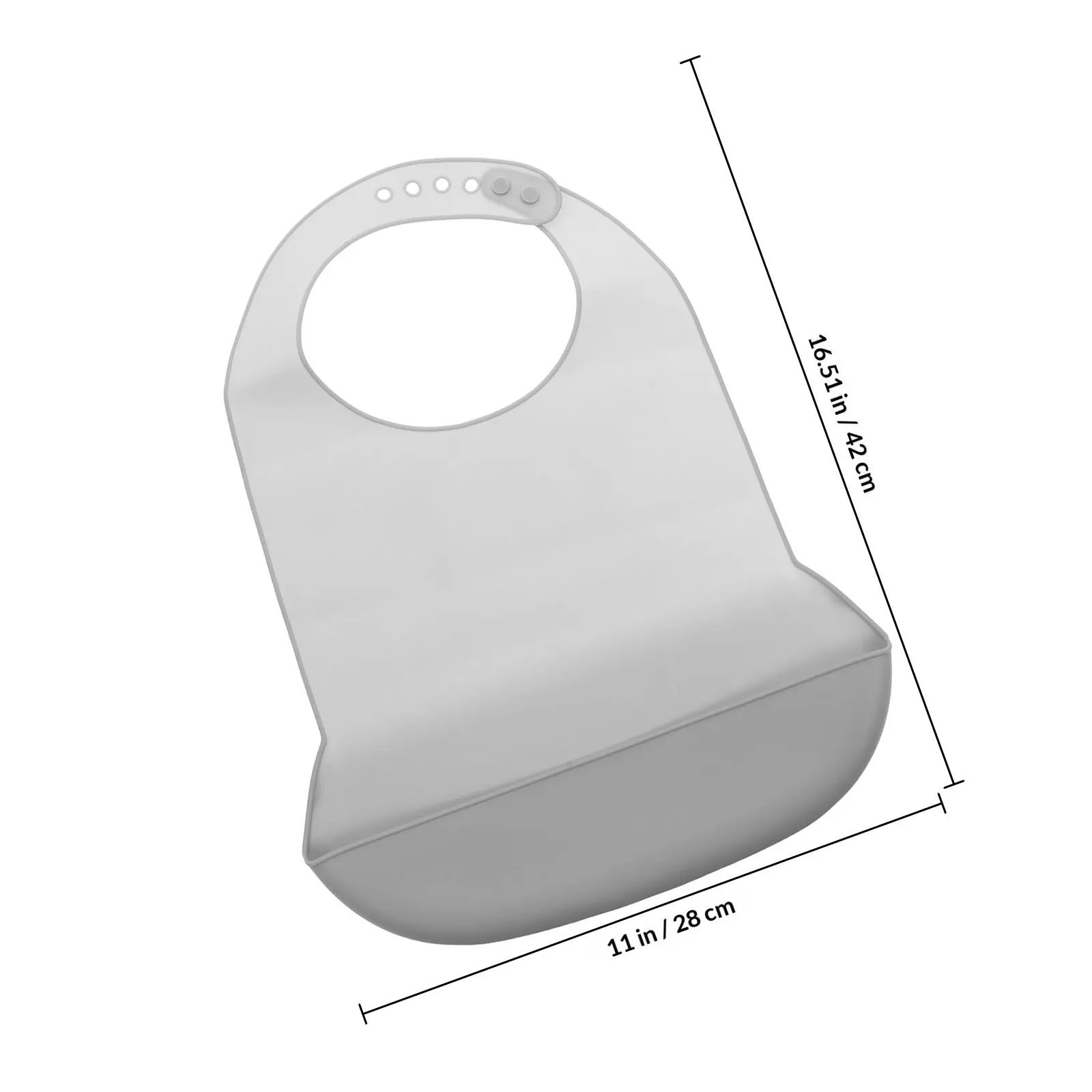 Babero de silicona impermeable tipo toalla lavable para adultos - imagen 3