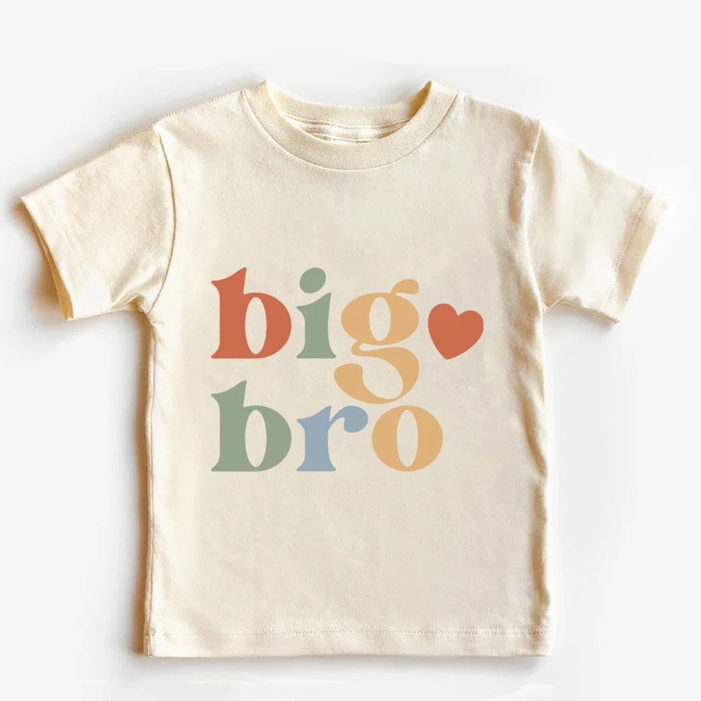 Camiseta infantil a juego para hermanos – Manga corta estilo retro - imagen 2