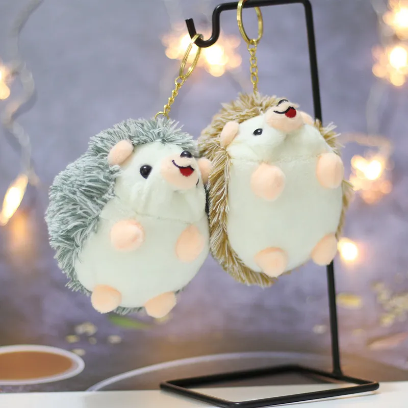 Llavero erizo de peluche para mochila escolar - imagen 3
