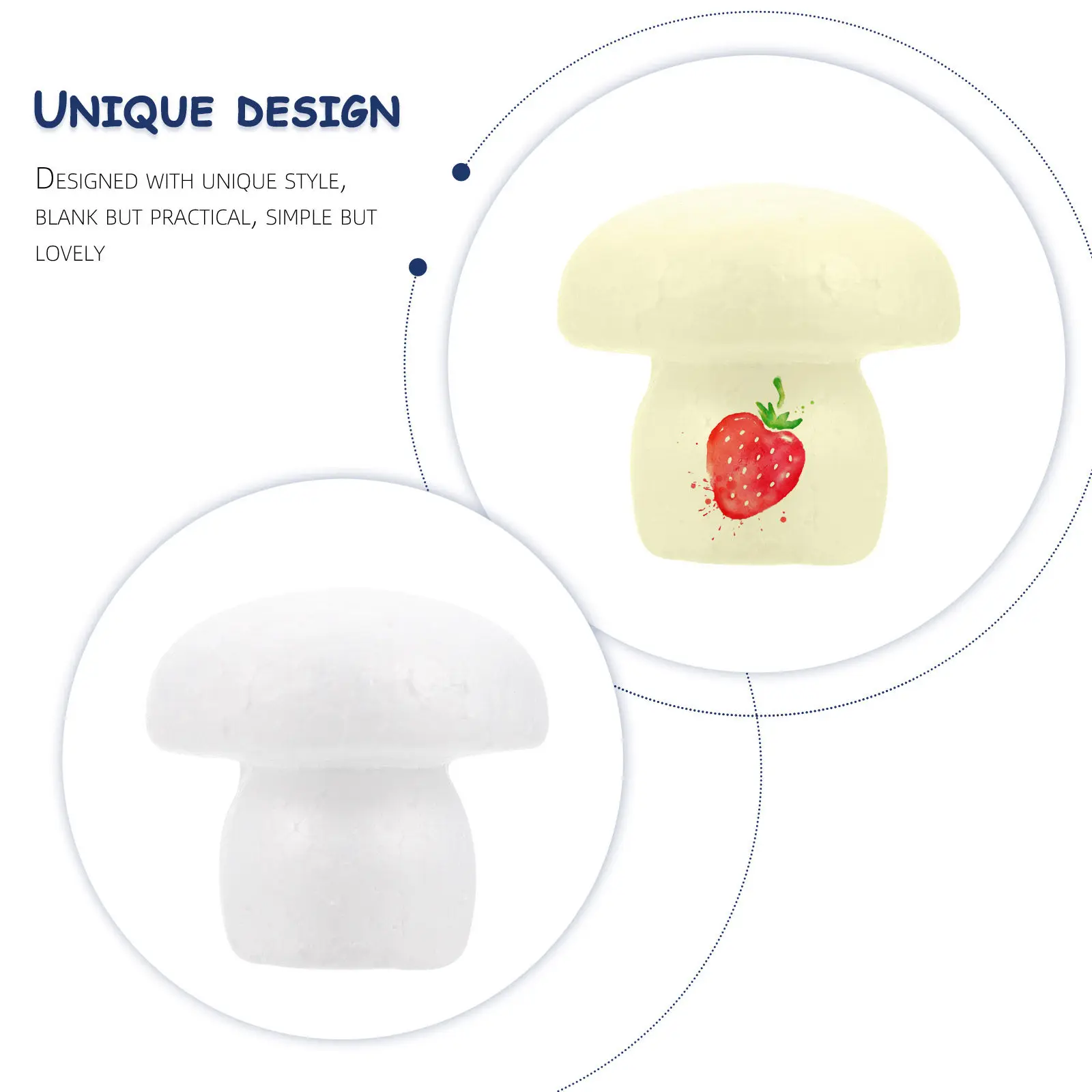 Modelos de hongos de espuma para manualidades infantiles - imagen 3