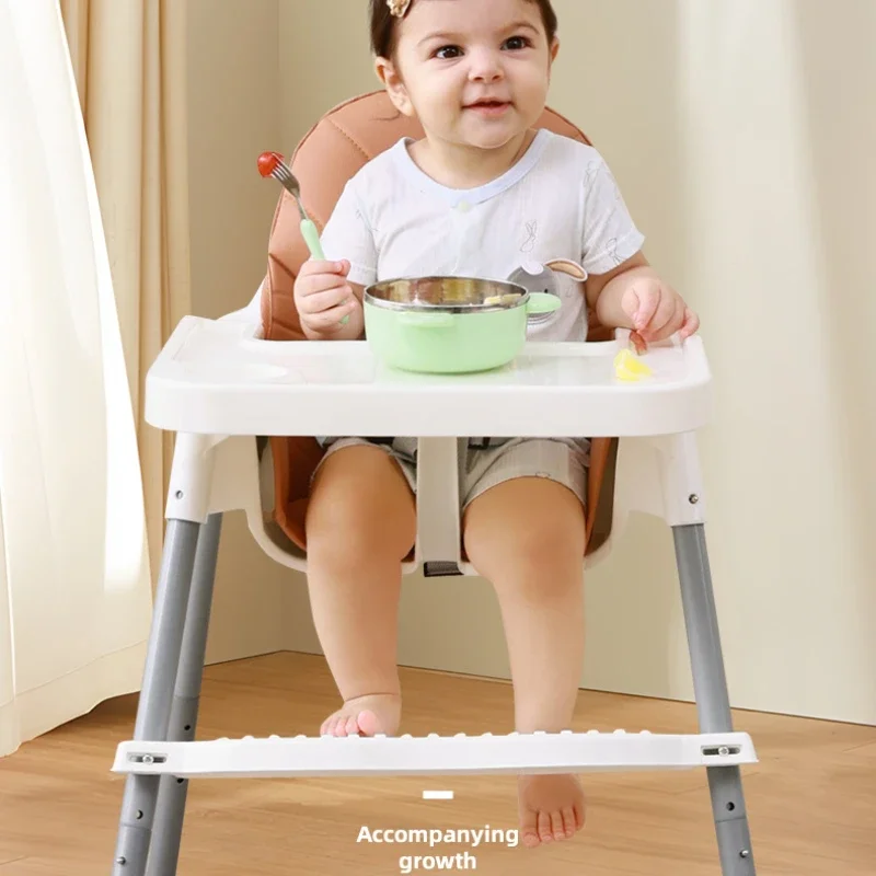 Silla alta para niños con bandeja extraíble y asiento ajustable - imagen 4