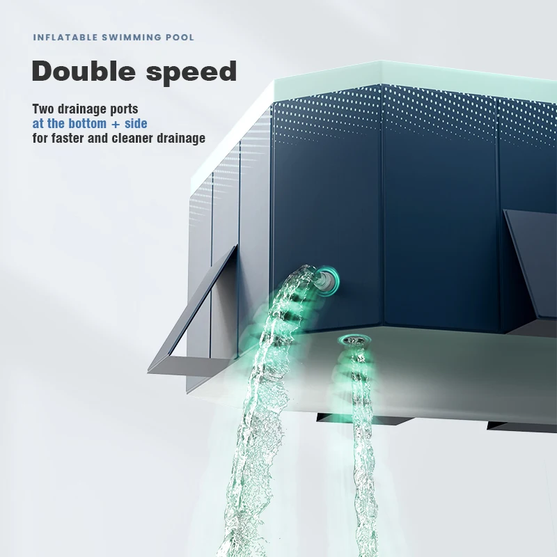 Piscina inflable para bebé plegable, resistente para juegos acuáticos - imagen 4