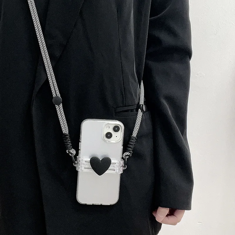 Cordón para móvil con clip trasero, ajuste regulable y cuerda larga - imagen 2