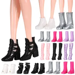 Calzado miniatura para muñeca – Botas y zapatos de tacón para jugar