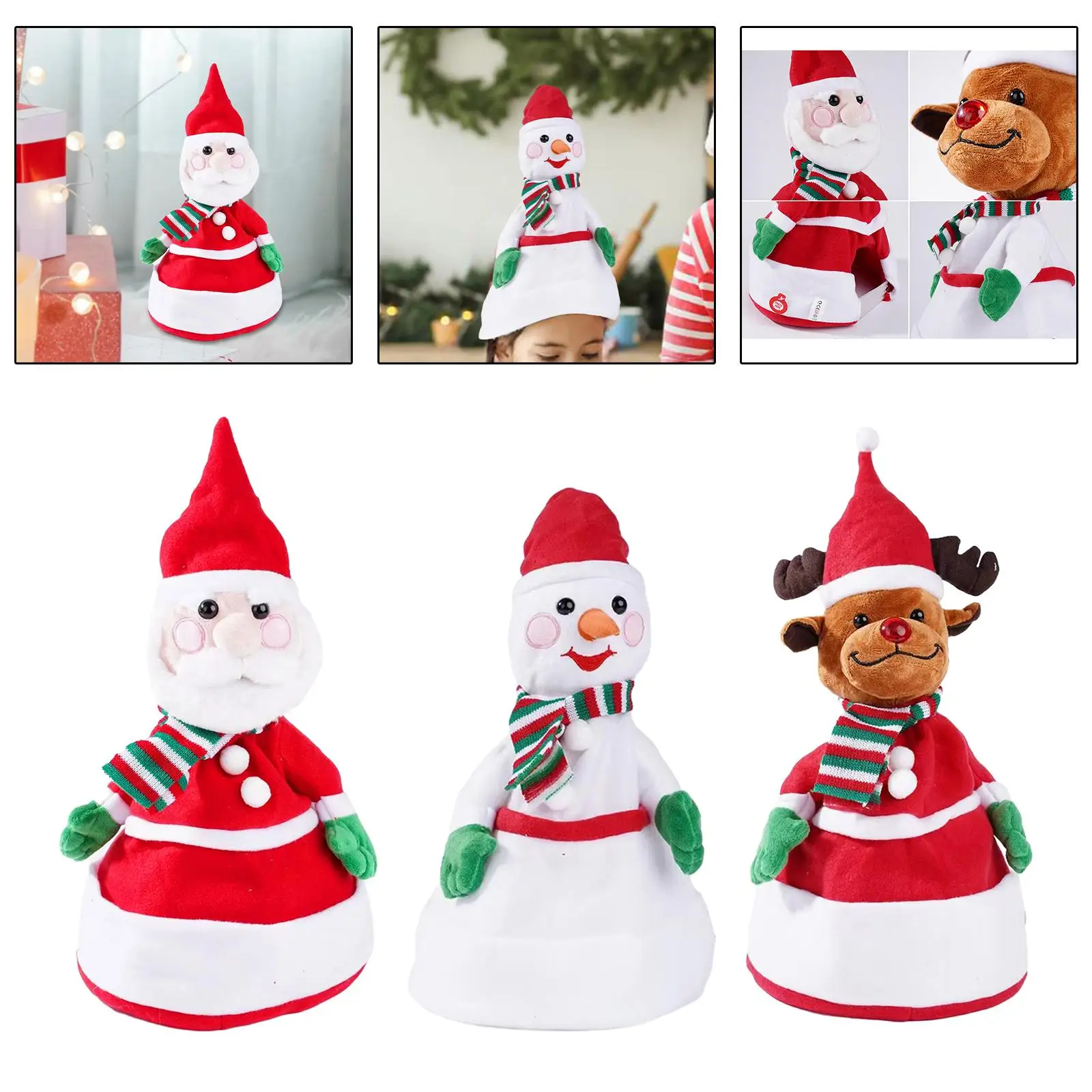 Peluche eléctrico navideño para niños y niñas, regalo de Navidad - imagen 3