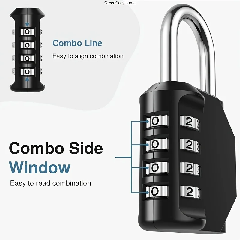 Candado de combinación con teclado para casilleros y vallas - imagen 5
