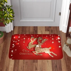 Alfombra antideslizante navideña de Papá Noel para puerta