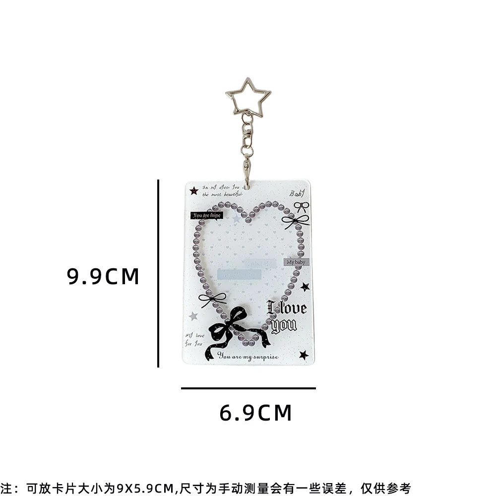 Porta tarjetas infantil con colgante de corazón hueco para fotos - imagen 3