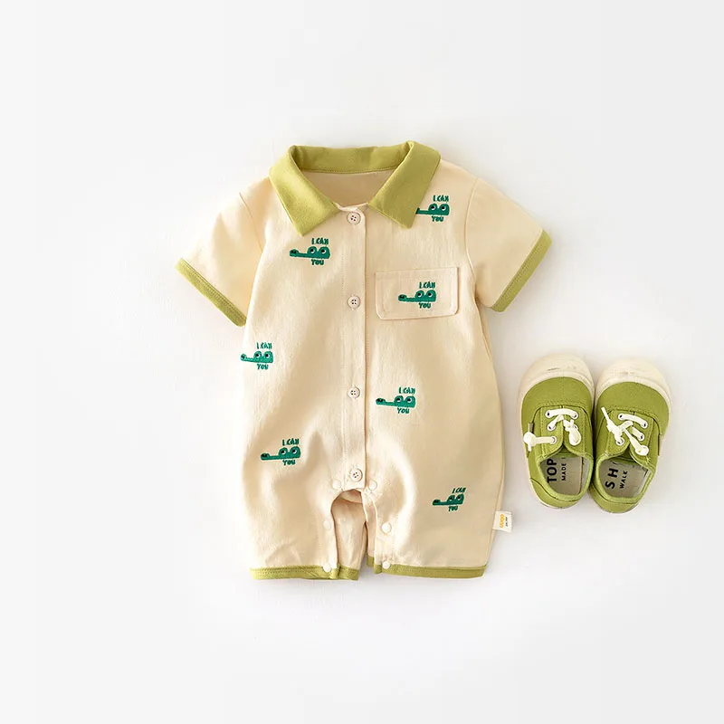 Pelele Milangel de algodón para bebé niño – Ropa verano recién nacido - imagen 3