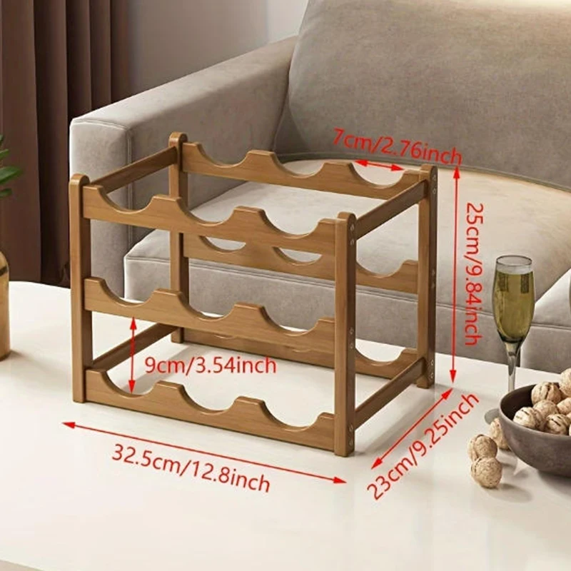 Estante para vinos decorativo de rejilla, montaje fácil en casa - imagen 3