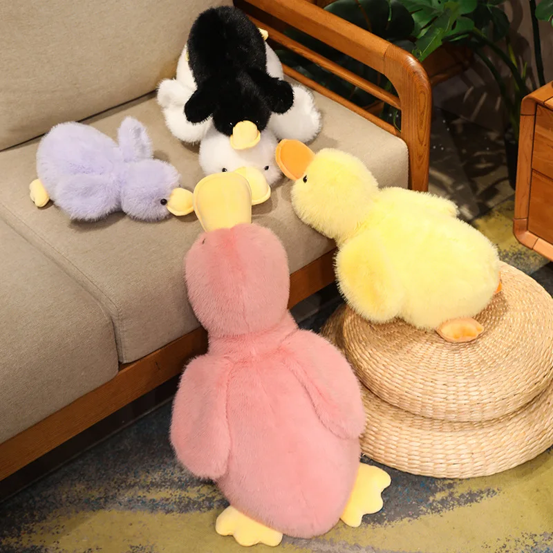 Peluche almohada pato suave para dormir, forma animal