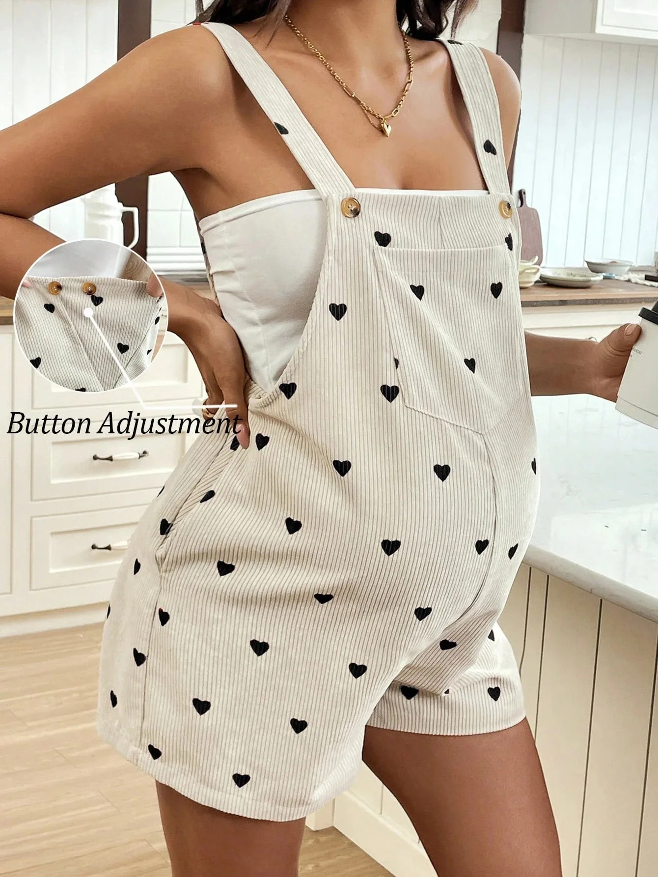 Pantalones de maternidad casuales con estampado