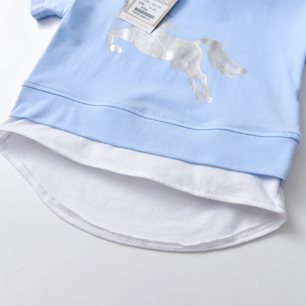 DXTON camisetas manga corta algodón para bebé con unicornio verano - imagen 4