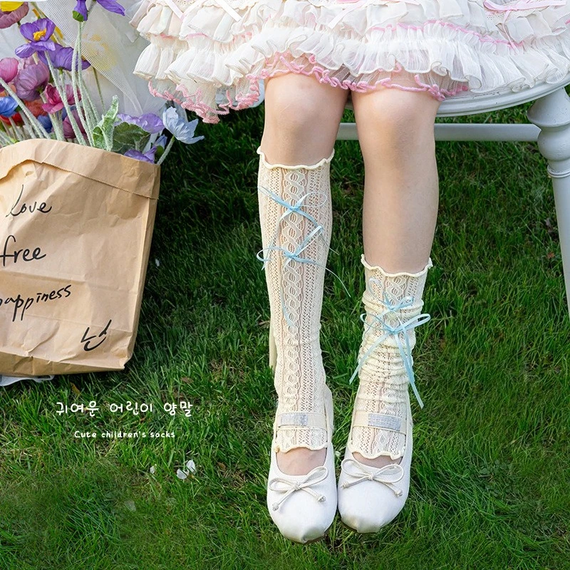 Calcetines encaje volantes ballet niña - imagen 3