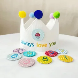 Diadema corona numérica para fiesta de cumpleaños Bebé