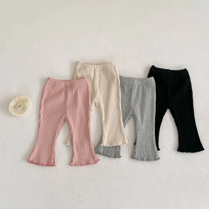 MILANCEL pantalones acampanados bebé primavera 2023 para niño y niña