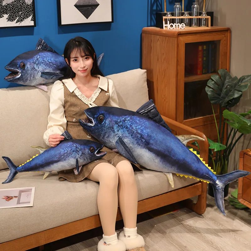 Peluche de pez marlín azul, suave para jugar y decorar - imagen 4
