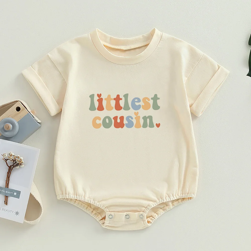 Retro Cousin Crew camiseta oversize para bebé, estilo vintage