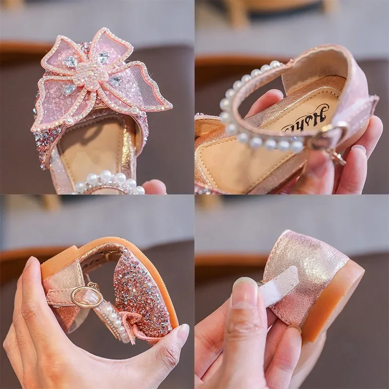 Sandalias de princesa con lazo para niñas - imagen 4