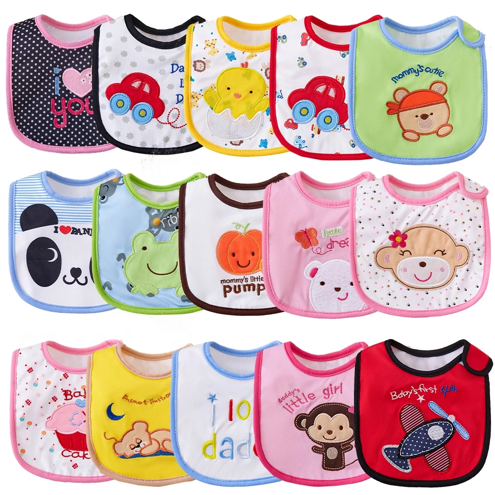 Baberos suaves ajustables tipo bandana para bebé, eructos y saliva