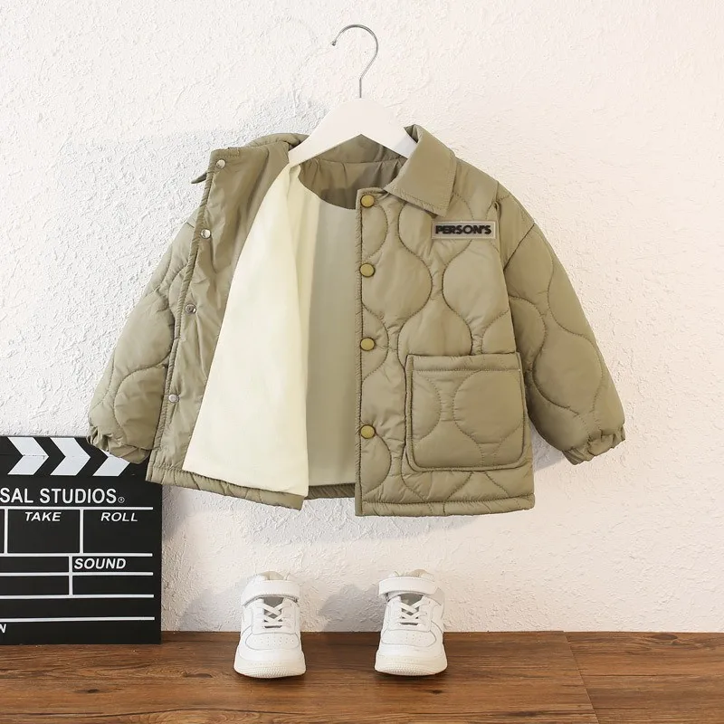 Chaqueta terciopelo grueso abrigo cálido niños - imagen 3