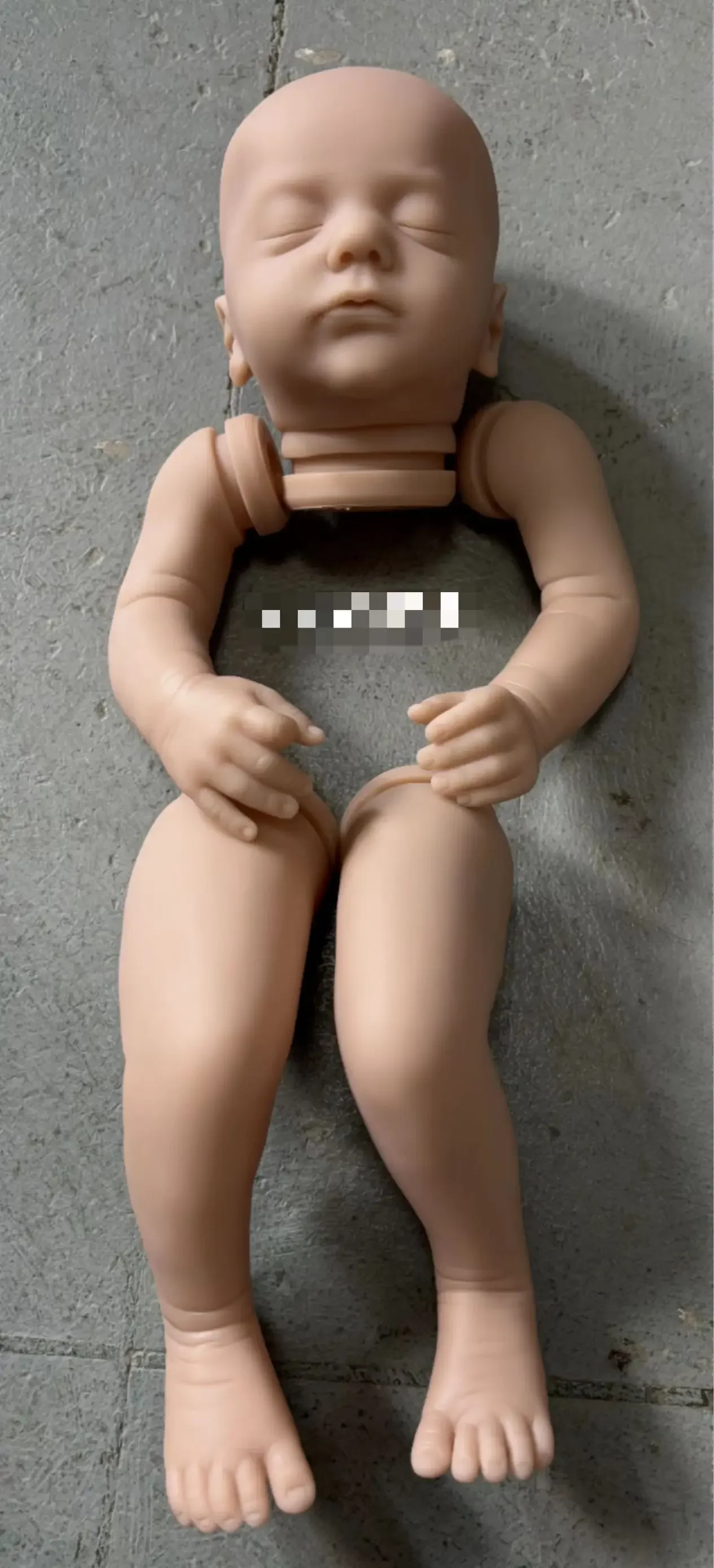 NPK kit de muñeco DIY realista sin pintar de tela Alessia - imagen 4