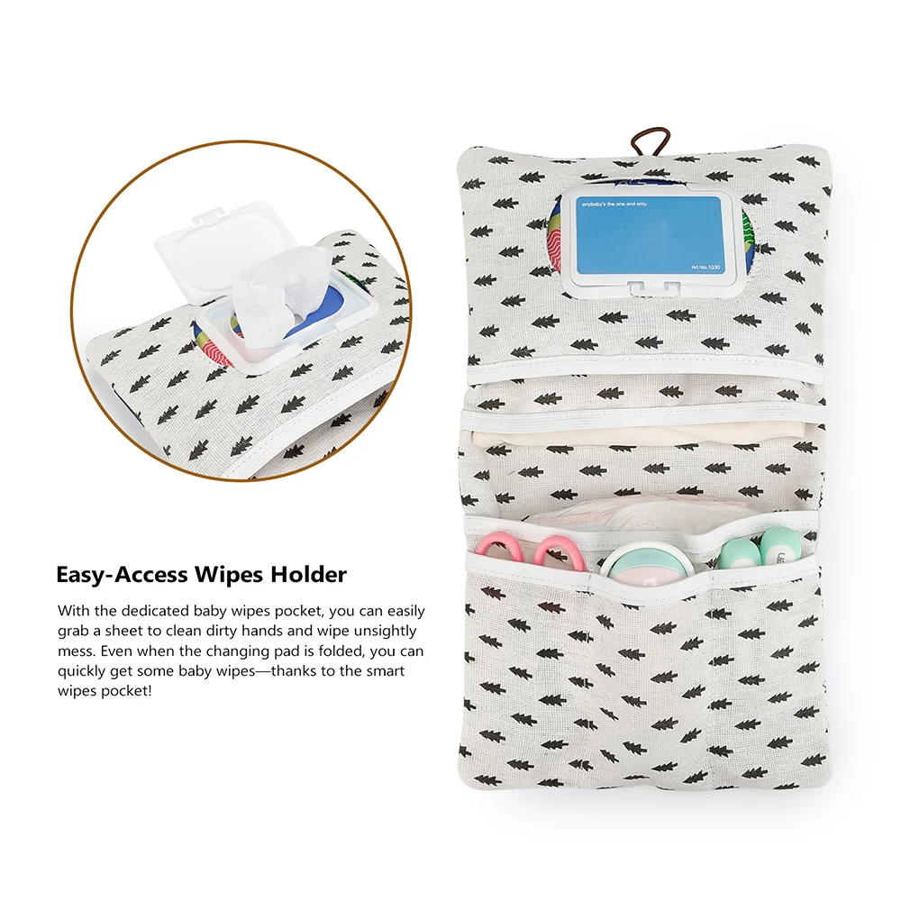 Bolsa de pañales organizador para bebé - Pañalera viajera plegable - imagen 3