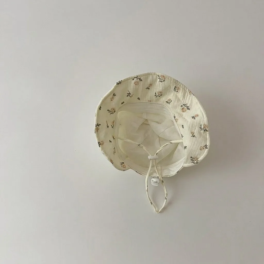 MILANCEL Gorro plano de otoño para niñas con estampado floral - imagen 2