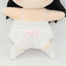 Ropa interior de encaje blanca para muñecas, conjunto mini