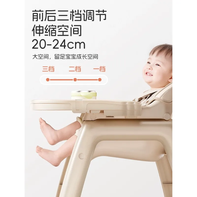 Silla de comedor evolutiva multifuncional para bebé ajustable segura