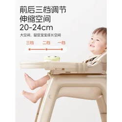Silla de comedor evolutiva multifuncional para bebé ajustable segura