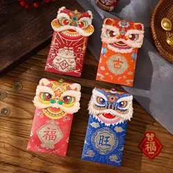 Sobres de la suerte rojos con dragón para Año Nuevo chino infantil