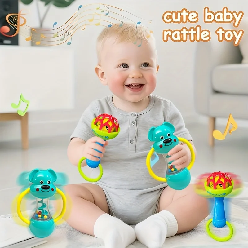 Campana infantil ABS con temática animal y agarre de dos manos - imagen 3