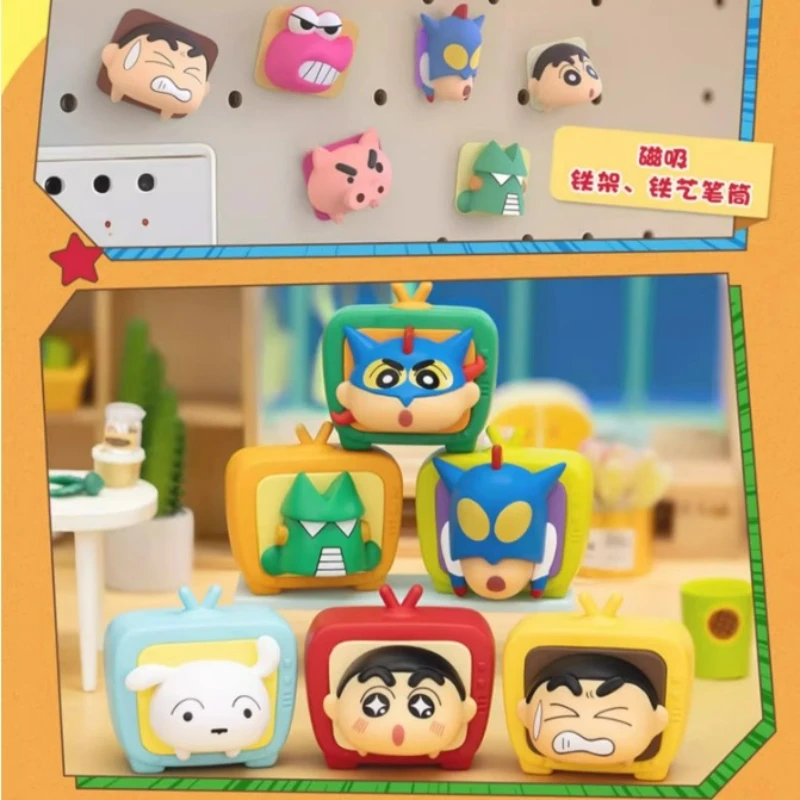 Figura de juguete Shinchan imán para nevera coleccionable