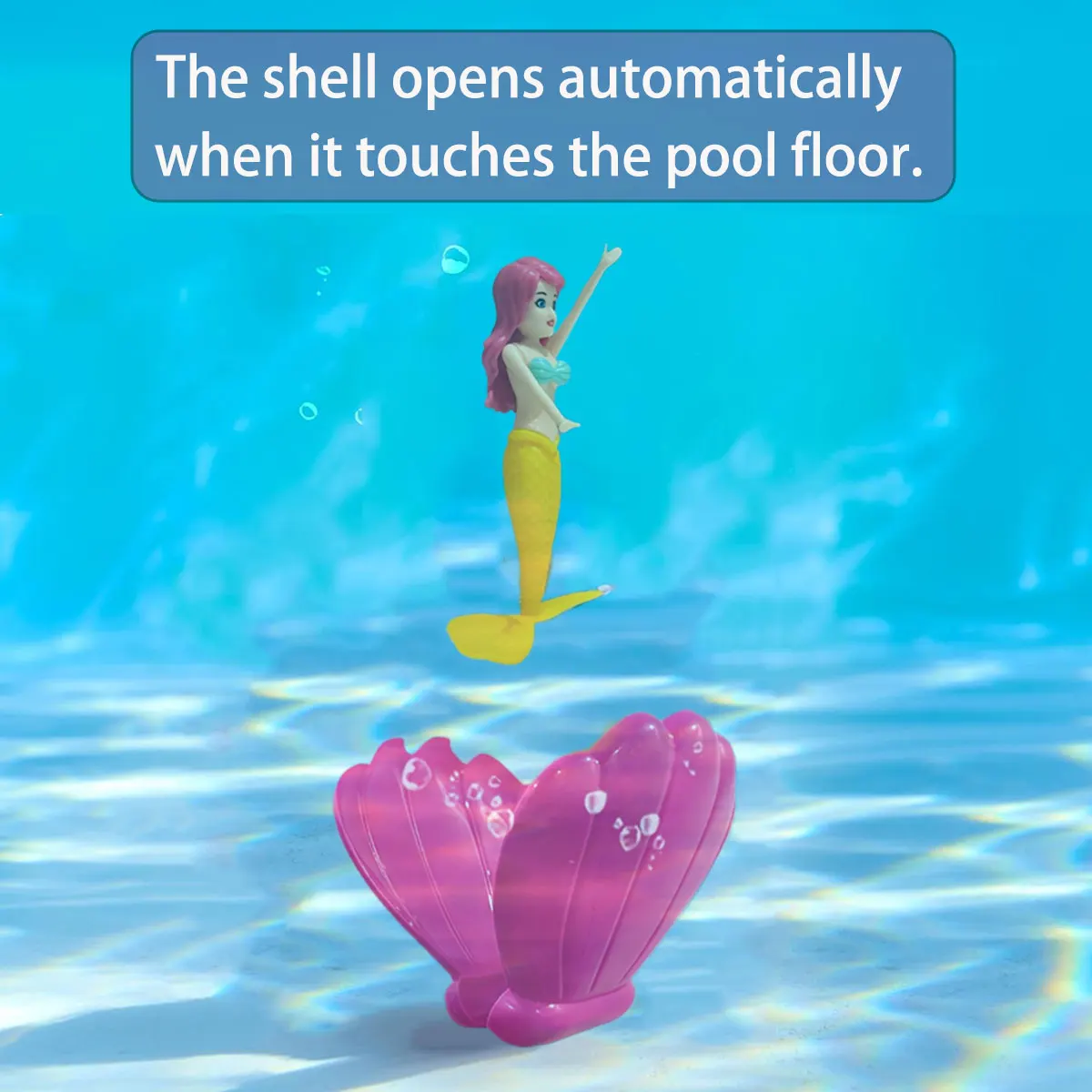 Flotador sirena para niños – Juguete de piscina y baño verano - imagen 2