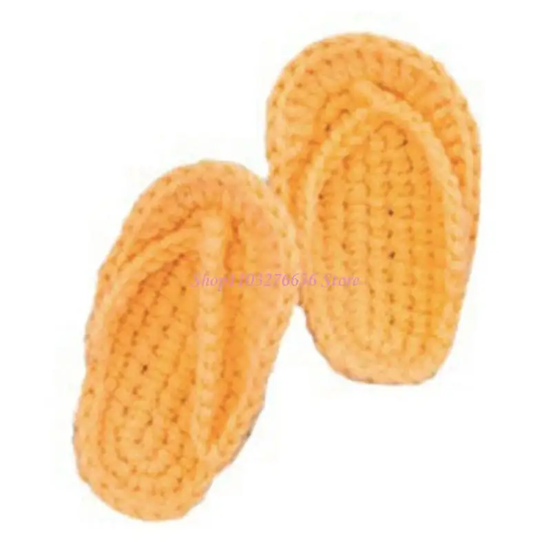Chanclas de ganchillo para recién nacidos – tejido artesanal - imagen 2