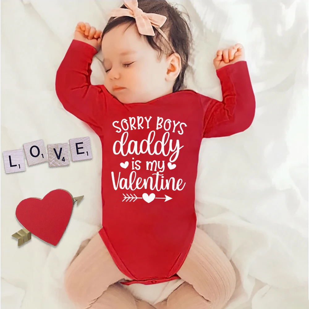 Sorry Boys Mameluco Algodón Bebé Día de San Valentín - imagen 3